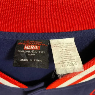【超希少】マーベル MARVEL スパイダーマン スタジャン スウェット古着刺繍の画像