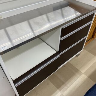 ガルト　キッチンカウンター　キャスター付