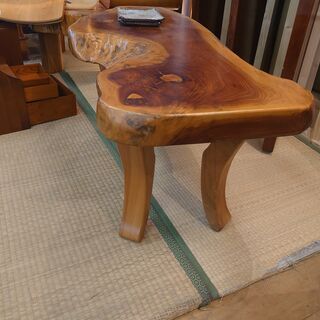 【店舗同時販売中】一枚板　板テーブル　酒卓【店頭ご来店購入限定】の画像