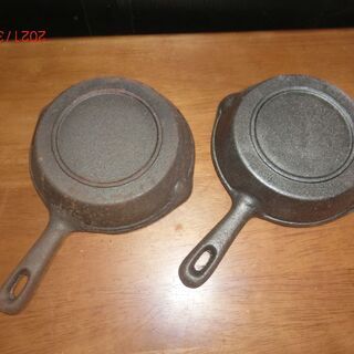 スキレット（鉄製）2個【値下げ】の画像