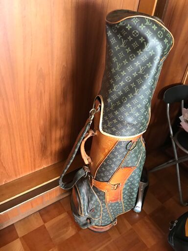 希少 ルイヴィトン モノグラム ヴィンテージ ゴルフバッグ キャディーバッグ ブラウン LOUIS VUITTON メンズ レディース