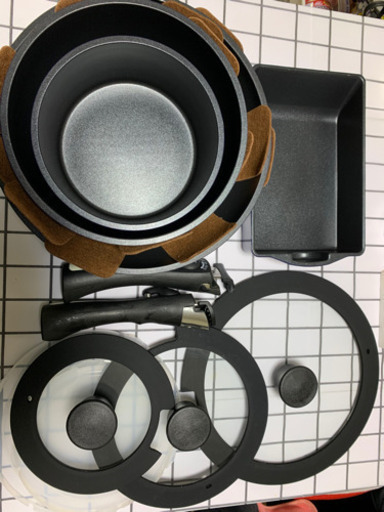 KITCHEN CHEF ダイヤモンドコートパン 13点セット H-IS-SE13P