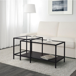 ※値下げしました※ほぼ新品IKEA ガラステーブル