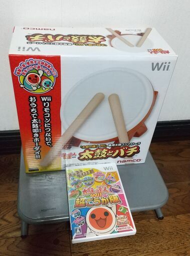 太鼓の達人（Wii専用）とWii本体一式　動作確認済み 　受け取り後すぐに遊べます