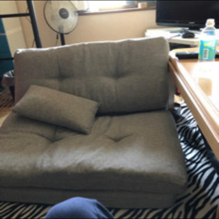 ソファーベッド　グレー