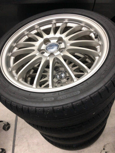 値下げしました❗️ユーロスピード  タイヤホイール17x7J PCD100 +50 4本