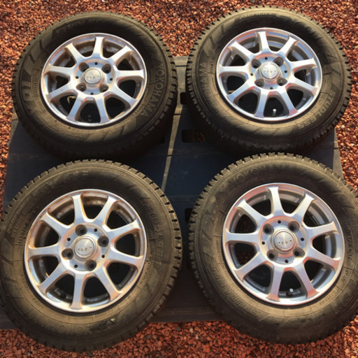 【山あり】スタッドレス ヨコハマ SY01 145R12 6PR / CLX T-3 12×4.00B オフセット43 PCD100 4穴 / エブリイ /サンバー / 軽バン /軽トラ