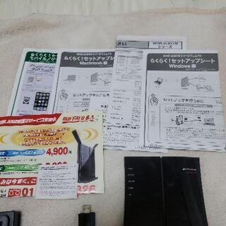 WHR-G301N/U [IEEE802.11n/b/g対応 無線LANルータ 無線LAN子機セット AirStation NFINITIシリーズ]の画像
