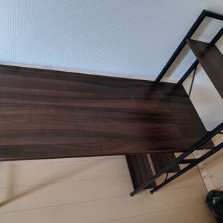 A4ファイルもきっちり入る 収納ラック付き パソコンデスク 幅1...