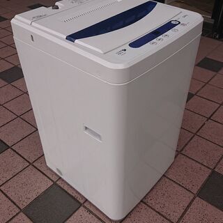 【配送可】ヤマダ電機オリジナル 全自動電気洗濯機 5キロ HerbRelax　YWMT50A1 2018年製洗濯機 3〜4人向き 中古品 2021/3/11投稿の画像