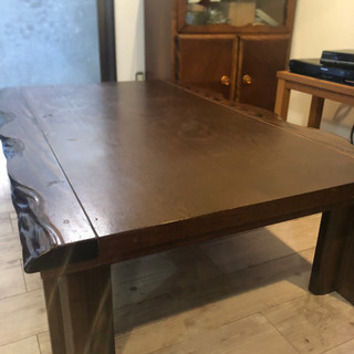 飛騨家具　一枚板　机　こたつにもなります