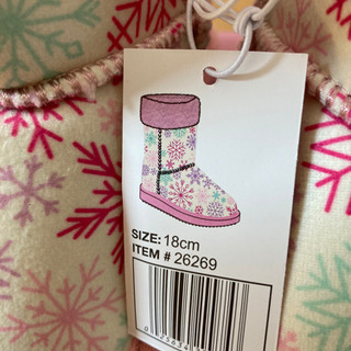 新品未使用品！18センチ女の子ムートンブーツの画像
