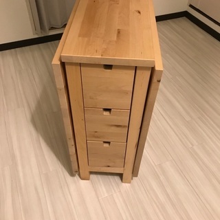 IKEA イケア　折り畳みテーブル2-4人用　NORDEN ゲートレッグ　アンティークステインの画像