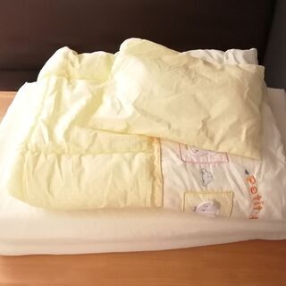 ベビーぶとん4点セット(敷布団、肌布団、シーツ、枕)　お昼寝布団...