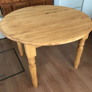 ダイニングテーブル パイン家具 アンティーク 円卓 カントリー
