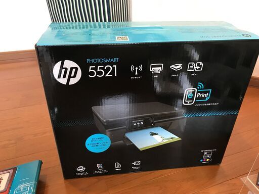 未開封品 HP Photosmart 5521 A4カラー複合機 (ワイヤレス印刷対応・自動両面印刷・4色独立)