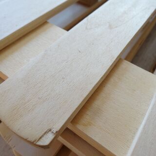 500円 4つ折り すのこ ベッド（シングルサイズ）ニトリ マットレスの下に敷いてくださいの画像