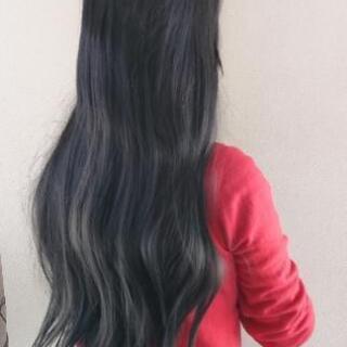 新品未使用　黒髪ロングウィッグ