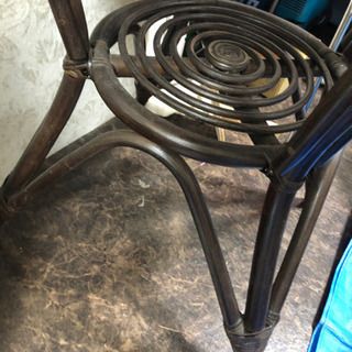ガラス丸テーブル　美品　アジアン