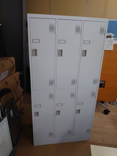 【店舗同時販売中】豊國工業　6人用スタンダートロッカー　鍵付　TLKーS6　【店頭ご来店購入限定】