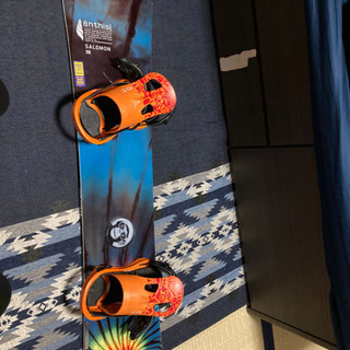 スノーボード、バイン、ケース付き