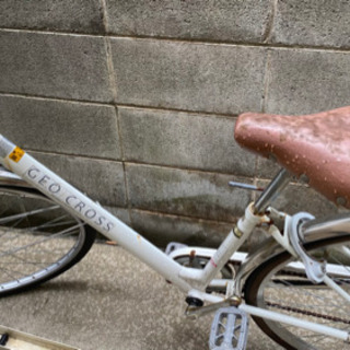 ギア付き！白い自転車