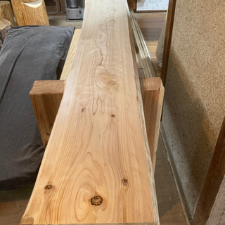 桧木 1枚板 看板 棚板用 298×37（MAX）板厚3.2㎝