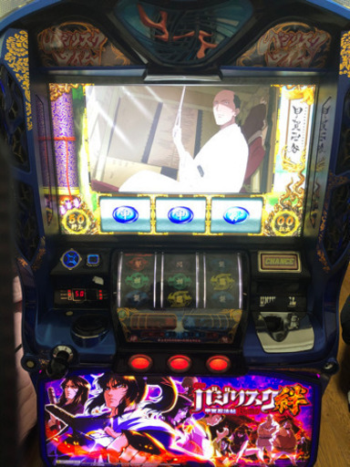 スロット実機　バジリスク絆　青パネル
