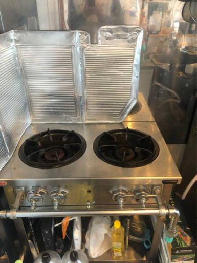 業務用　ガスコンロ　マルゼン　都市ガス