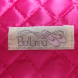 Ballerinaバレリーナ　ローズピンク　キルティングフラットポーチ　新品未使用の画像