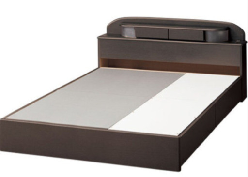 ?美品?セミダブルベッド 引き出し収納付 マットレス付 ニトリ (幅120cm)?自社配送時?代引き可?※現金、クレジット、スマホ決済