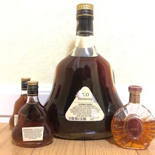 ヘネシー XO 金キャップ クリアボトル 700ml ⅹ1、50ml ⅹ2、他