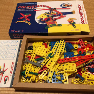（取引中)ヘリコプター　CONNETRIX 組立おもちゃの画像