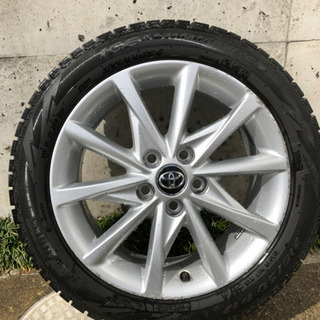 プリウスα 純正アルミ 17inch スタッドレス付き