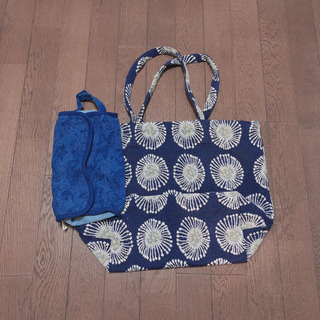 トートバッグ　ティッシュケース