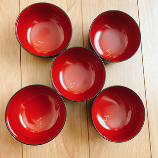 新品・未使用　お椀5客セット