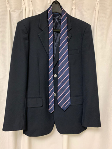 埼玉県　松伏高等学校　男子制服　ネクタイ　校章　L