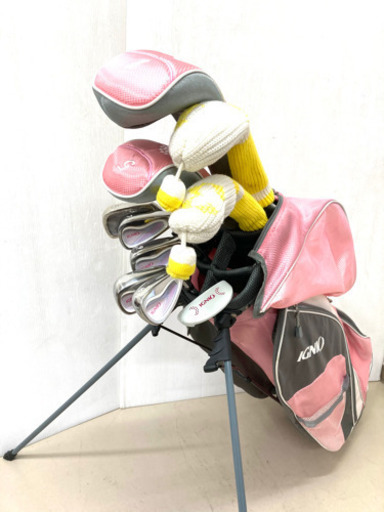 値下げ！【レディース初心者セット！】◆ IGNIO イグニオ 他◆ゴルフクラブ 10本セット＋キャディバッグ付