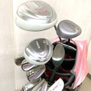 値下げ！【レディース初心者セット！】◆ IGNIO イグニオ 他◆ゴルフクラブ 10本セット＋キャディバッグ付の画像