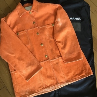 【売れました】シャネル デニムジャケット ハンガー付き