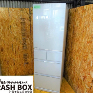 (229-14)美品!!/三菱/５ドア冷蔵庫/ノンフロン冷凍冷蔵庫/455L/MR-B46DL-W/2018年製 