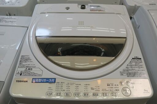 TOSHIBA 2016年製 AW-6G3 全自動洗濯機 6､0kg