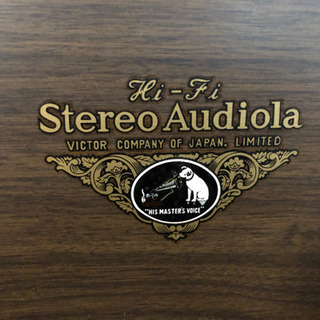 Victorビンテージラジオレコードプレーヤー/スピーカーセットの画像