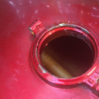 RD250タンク　溶接