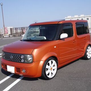 日産キューブ オシャレ仕様 オレンジ 車検長い 乗り出し価格