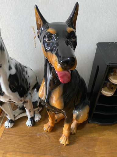 犬のオブジェ　特大の置物