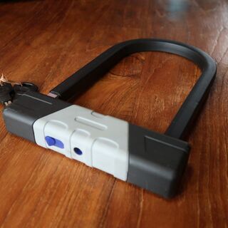 U型シャックルロック　ディンプルキー3個付き　頑丈タイプ　自転車用品　鍵　カギ　U字ロックの画像