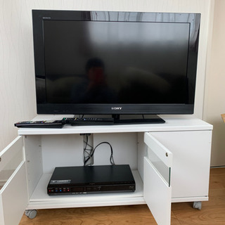 SONY32型液晶テレビ　AQUOS HDレコーダー　TV台