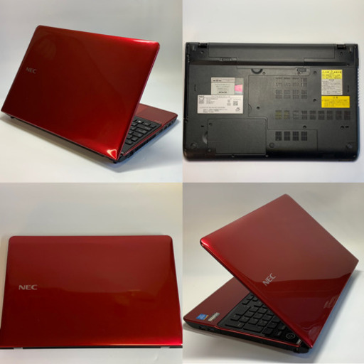 ルミナスレッドのカスタマイズ機 LaVie Sシリーズ 4コアi7搭載 メモリ8G SSD512G マイクロソフト純正Office