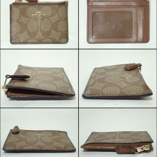 AA467 コーチ F16107 シグネチャー コインケース 小銭入れ 財布の画像